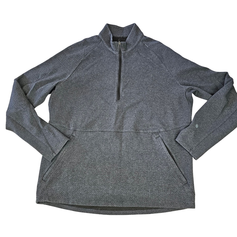 Lululemon Men's Engineered Warmth Half Zip Pullover Grey XL